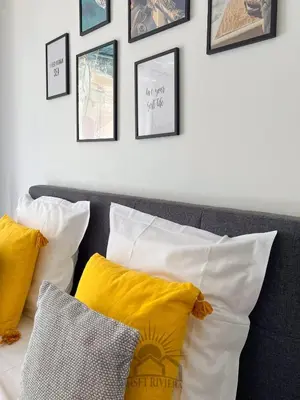 Un ou plusieurs lits dans un hébergement de l'établissement LE CARNOT Apartment for 2 By Sunset
