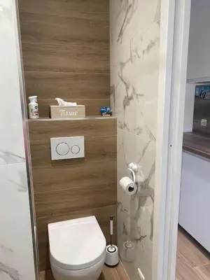 Salle de bains dans l'établissement Studio CANNES PARC CROISETTE