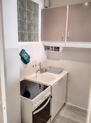 Cuisine ou kitchenette dans l'établissement Constellation