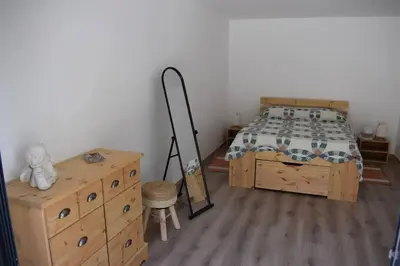 Un ou plusieurs lits dans un hébergement de l'établissement APPARTEMENT NEUF ET INDÉPENDANT DANS REZ-DE-VILLA