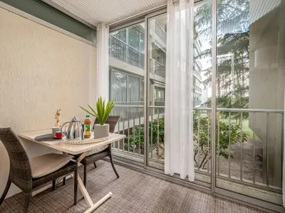 Balcon ou terrasse dans l'établissement Apartment Les Sablons-2 by Interhome