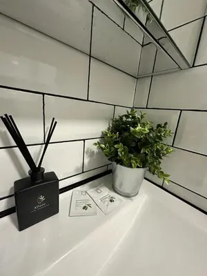 Salle de bains dans l'établissement Le bijou plage