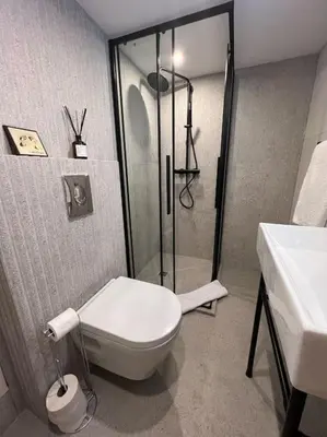 Salle de bains dans l'établissement Antibes cute Duplex Studio
