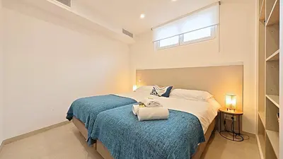 Un ou plusieurs lits dans un hébergement de l'établissement Viva Riviera Brand New Top Floor close Croisette