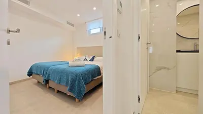 Un ou plusieurs lits dans un hébergement de l'établissement Viva Riviera Brand New Top Floor close Croisette