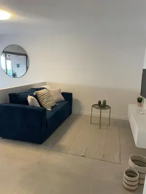 Coin salon dans l'établissement Appartement Juan les pins