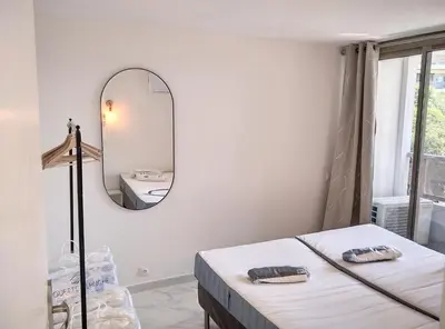 Un ou plusieurs lits dans un hébergement de l'établissement Résidence Graziella Appartement 99
