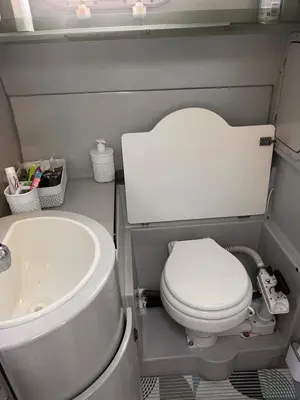 Salle de bains dans l'établissement Location