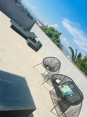 Balcon ou terrasse dans l'établissement Antibes appartement