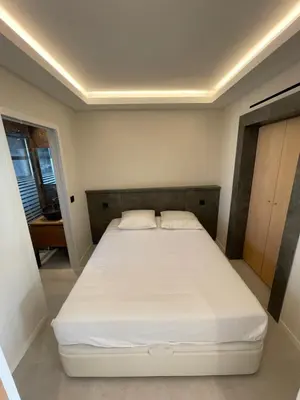 Un ou plusieurs lits dans un hébergement de l'établissement 06AO - Superbe appartement avec vue mer exceptionnelle