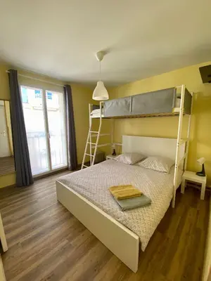 Un ou plusieurs lits dans un hébergement de l'établissement Bohobos Hostel