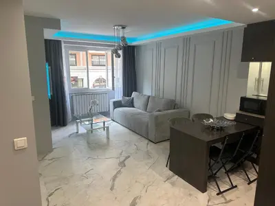 Coin salon dans l'établissement Apartment best position croisette martinez ! 150m from the beach completely renovated !