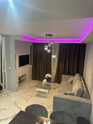 Coin salon dans l'établissement Apartment best position croisette martinez ! 150m from the beach completely renovated !