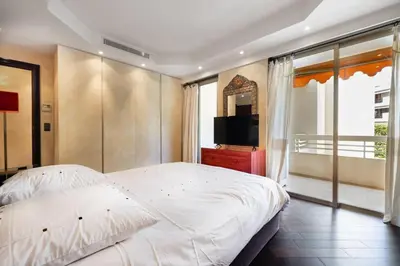 Un ou plusieurs lits dans un hébergement de l'établissement Suite Jam - Superbe Appartement à Cannes