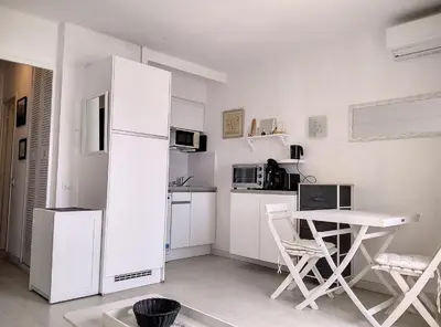 Cuisine ou kitchenette dans l'établissement Résidence Graziella Studio 623