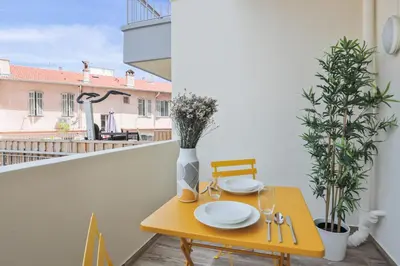 Balcon ou terrasse dans l'établissement Studio Nocturnelle - Welkeys