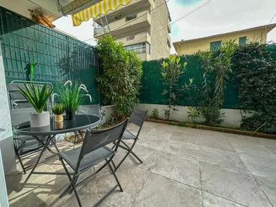 Balcon ou terrasse dans l'établissement COSY MADRID, appartement proche de la mer