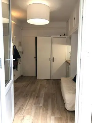 Un ou plusieurs lits dans un hébergement de l'établissement Studio bord de mer, Croisette, Cannes