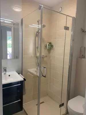 Salle de bains dans l'établissement Elegant apartment close to Croisette and Palais de Festival with garage