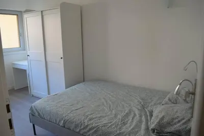 Un ou plusieurs lits dans un hébergement de l'établissement Villeneuve Loubet Village idéal