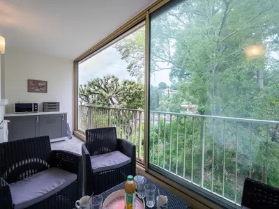 Balcon ou terrasse dans l'établissement Apartment Val Joli-1 by Interhome