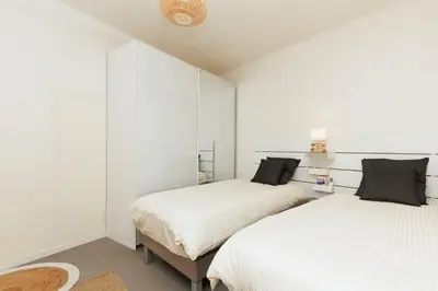 Un ou plusieurs lits dans un hébergement de l'établissement Cannes: Croisette Quartier Martinez - 90m²
