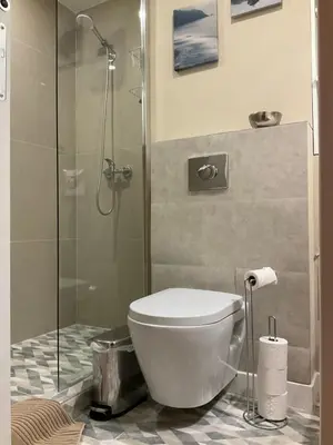 Salle de bains dans l'établissement Luxury One bedroom with garden