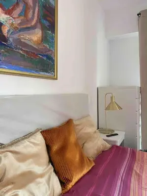 Un ou plusieurs lits dans un hébergement de l'établissement 2 bedroom apartament close to the beach