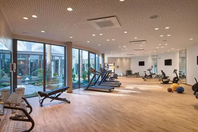 Salle ou équipements de sports de l'établissement First Cap - Luxury 1BR with terrace in the most prestigious development of the French Riviera