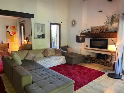Coin salon dans l'établissement val dazur valbonne Les Jasmins