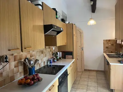 Cuisine ou kitchenette dans l'établissement val dazur valbonne Les Jasmins