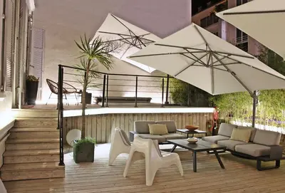 Balcon ou terrasse dans l'établissement Super Central, Spacious, Sunny Large Deck & SPA
