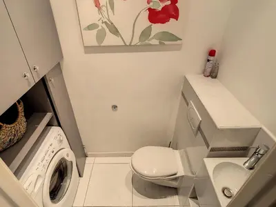 Salle de bains dans l'établissement Quality 1 bedroom rue du Canada 5 mins Croisette 208