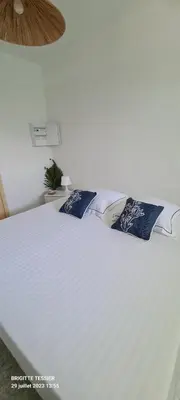 Un ou plusieurs lits dans un hébergement de l'établissement Villa Ange Azur