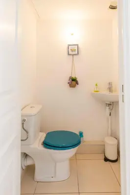 Salle de bains dans l'établissement Plaza Antibes one-bedroom apartment with AC