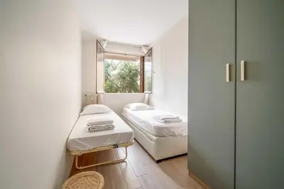 Un ou plusieurs lits dans un hébergement de l'établissement Magnifique appartement T3 centre Cannes