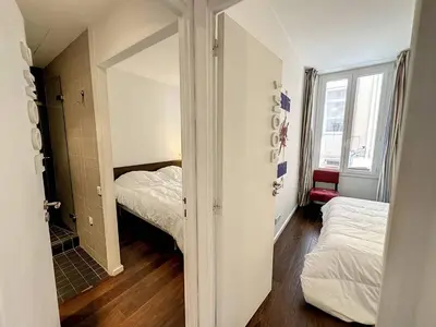 Un ou plusieurs lits dans un hébergement de l'établissement GAB1 - 3 pièces au cœur du centre ville