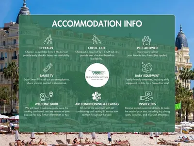 Certificat, récompense, panneau ou autre document affiché dans l'établissement LB Vacation Rentals I Renovated Apt Minutes from Beach - Palais - 30m2 Terrace