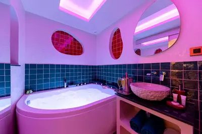 Salle de bains dans l'établissement Les Jardins de Marrakech Super centre