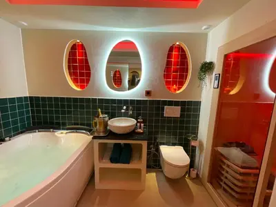 Salle de bains dans l'établissement Les Jardins de Marrakech Super centre