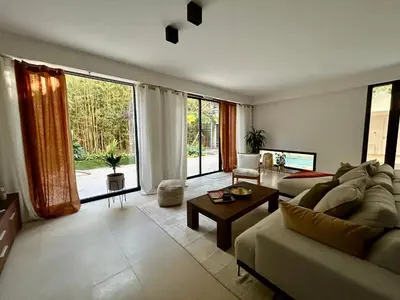Coin salon dans l'établissement Rumah Bali
