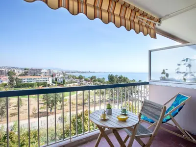 Balcon ou terrasse dans l'établissement Apartment Le Cagnes Beach-3 by Interhome