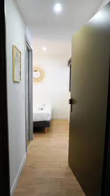 Un ou plusieurs lits dans un hébergement de l'établissement Proche Carlton & Croisette, Appartement 302 - Palmazur Vacances