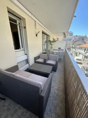 Balcon ou terrasse dans l'établissement Bel appartement, sans mauvaises surprises