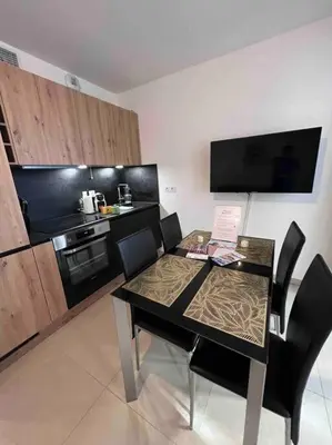 Cuisine ou kitchenette dans l'établissement Le Cosy Corner : Apt 2 pers de standing + Terrasse
