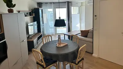 Coin salon dans l'établissement Seaside501
