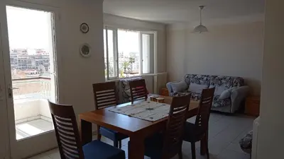 Coin salon dans l'établissement Au calme, plages à pieds