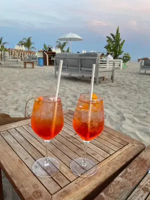 Boissons dans l'établissement Il Gioiello : Apt 2 pers, Clim, Piscine, Parking