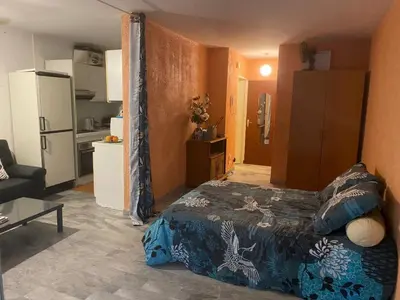 Coin salon dans l'établissement Residence du tanit