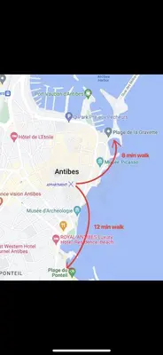 Plan de l'établissement SUPERBE 2P MEZZANINE AU COEUR DU VIEIL ANTIBES